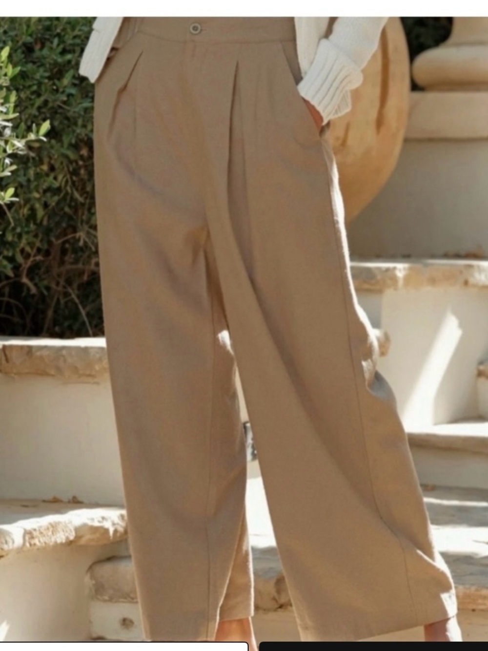 Jenni Kayne raw silk wide leg pants